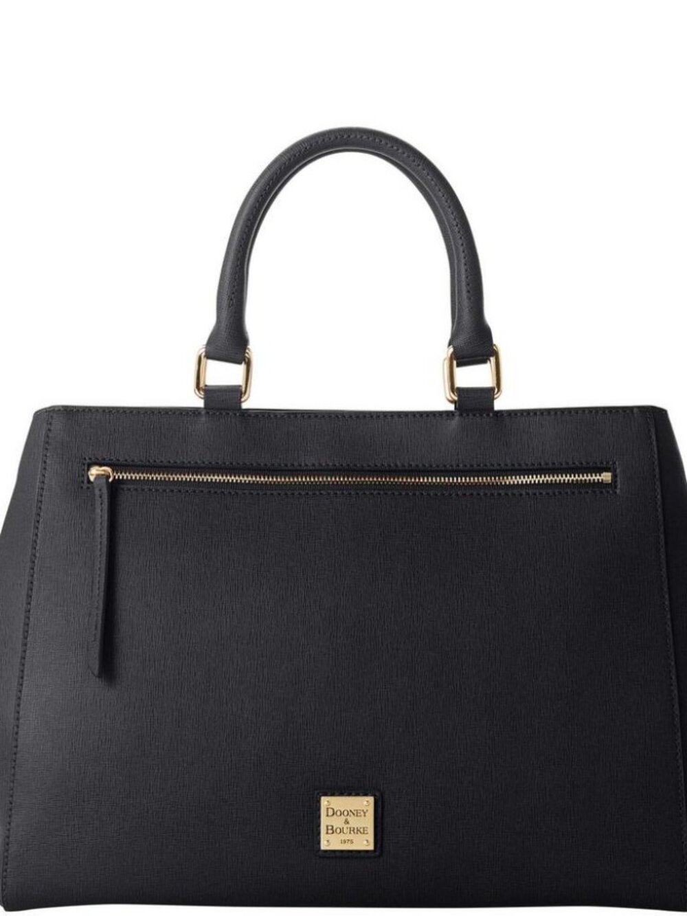 Dooney & Bourke Saffiano Zip Satchel Handbag - Picture 2 of 4